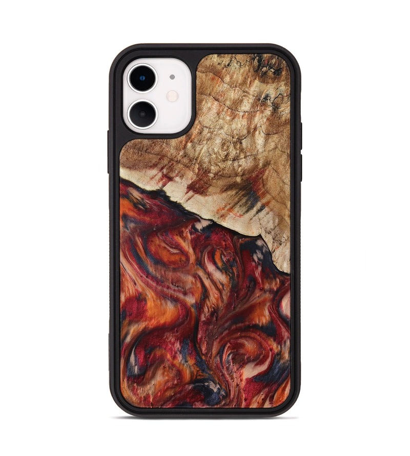 iPhone 11 Wood Phone Case - Hilma (Red, 807471)
