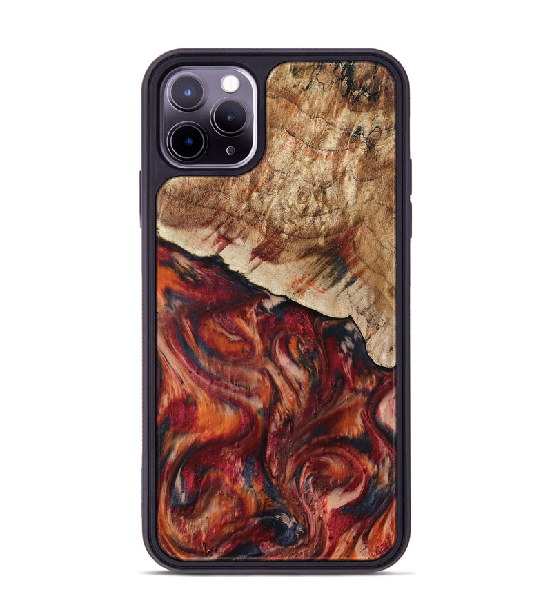 iPhone 11 Pro Max Wood Phone Case - Hilma (Red, 807471)