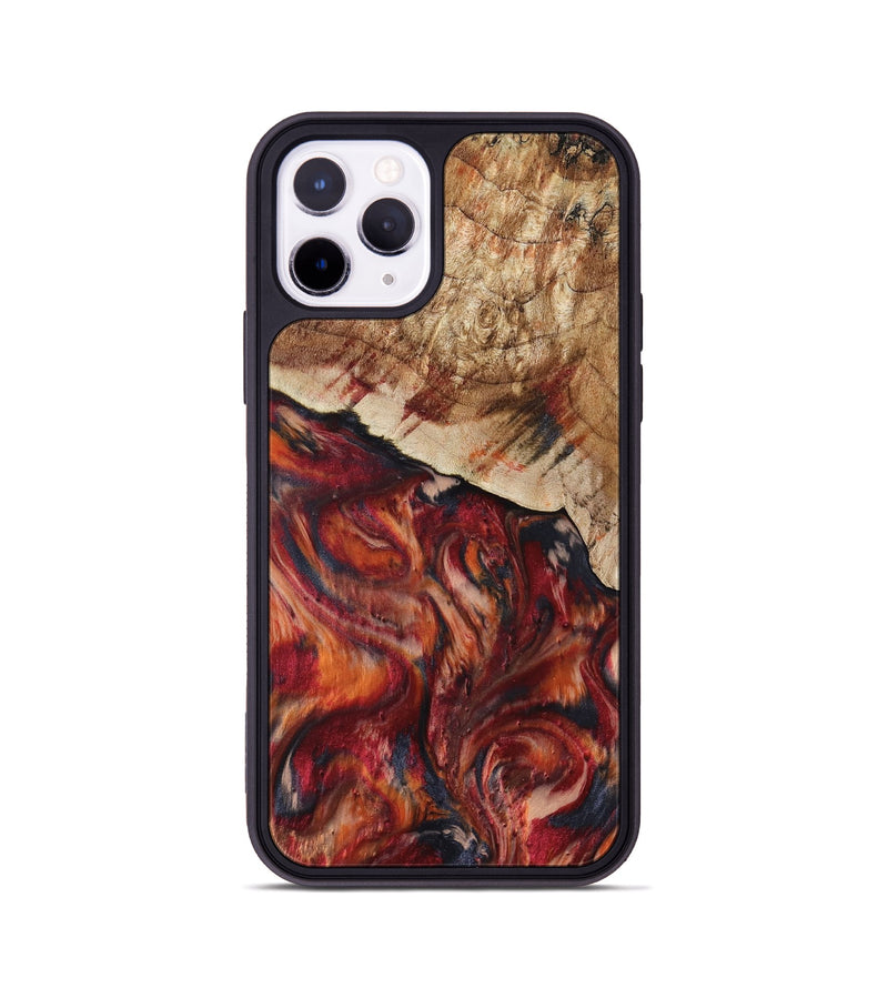 iPhone 11 Pro Wood Phone Case - Hilma (Red, 807471)