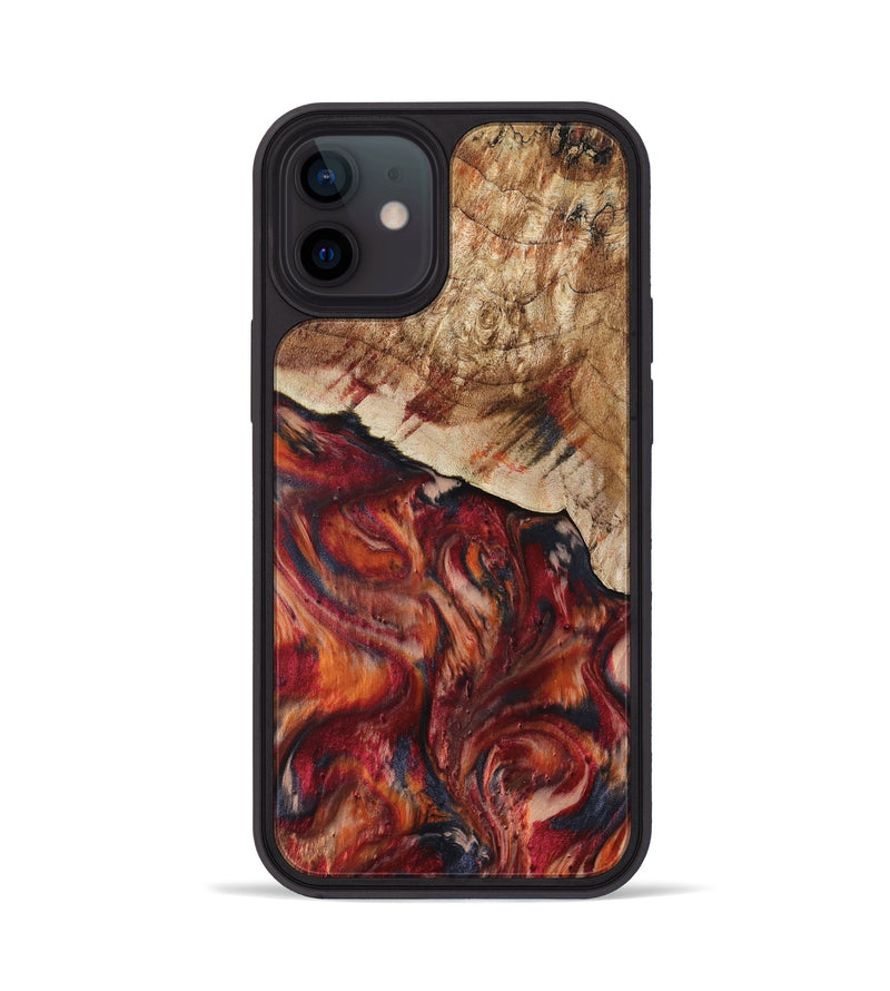 iPhone 12 Wood Phone Case - Hilma (Red, 807471)