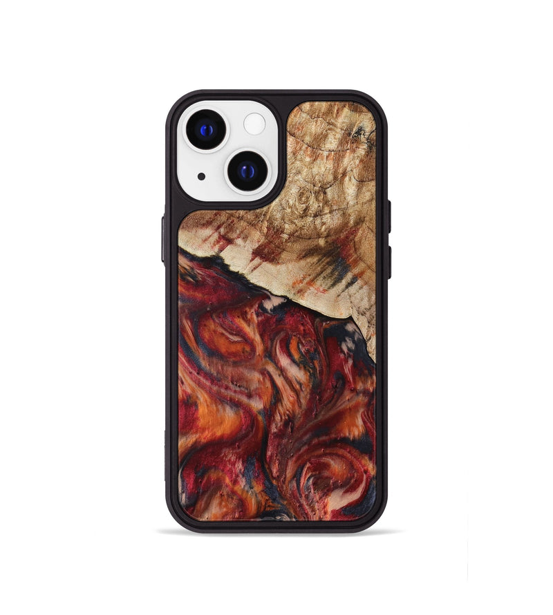 iPhone 13 mini Wood Phone Case - Hilma (Red, 807471)