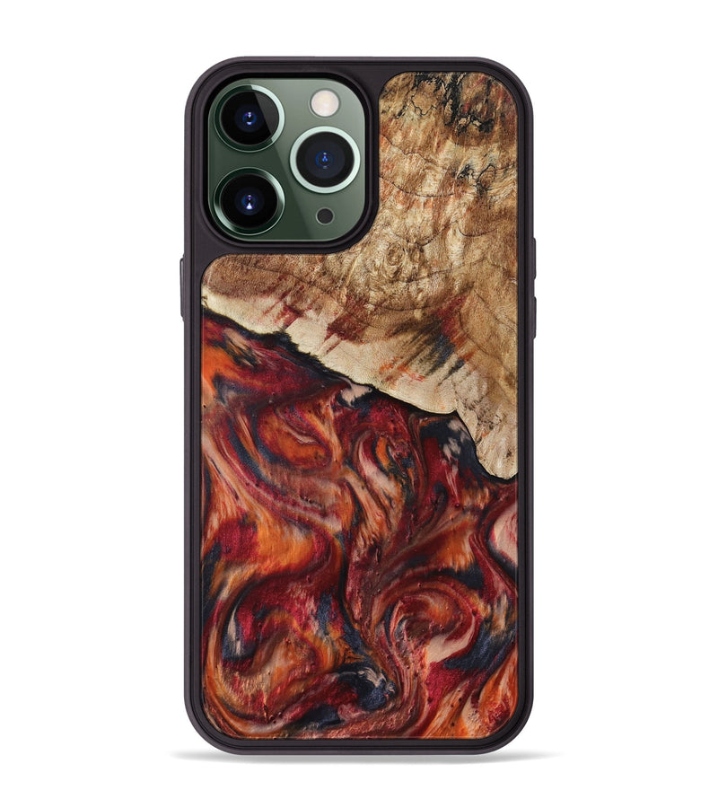iPhone 13 Pro Max Wood Phone Case - Hilma (Red, 807471)
