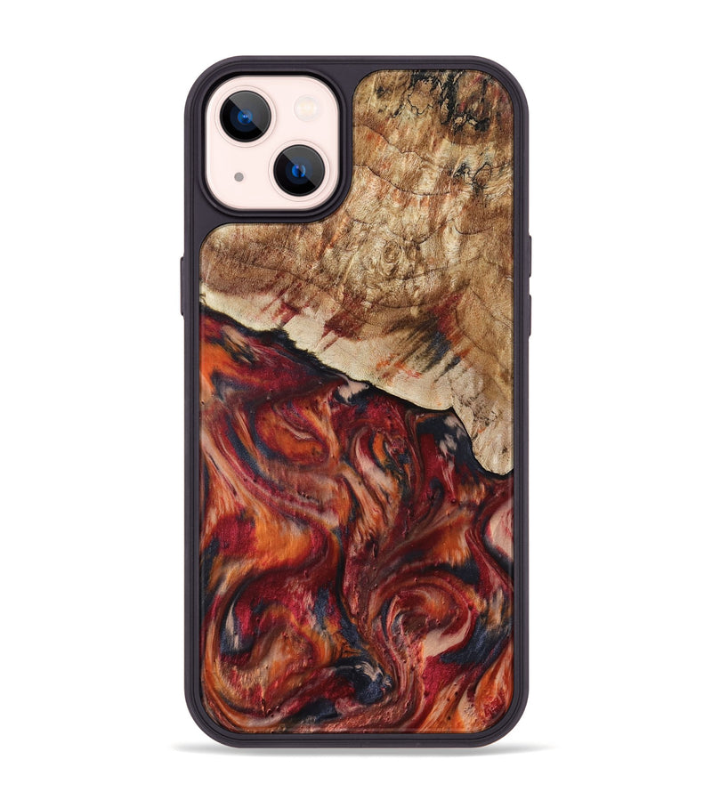 iPhone 14 Plus Wood Phone Case - Hilma (Red, 807471)