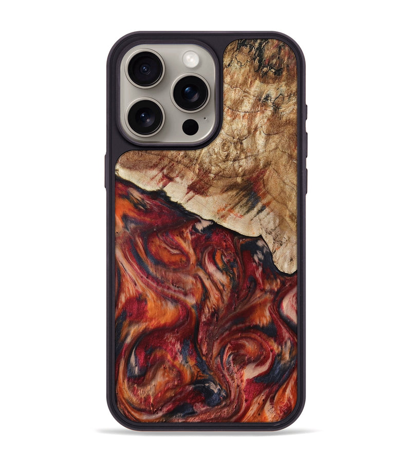 iPhone 15 Pro Max Wood Phone Case - Hilma (Red, 807471)