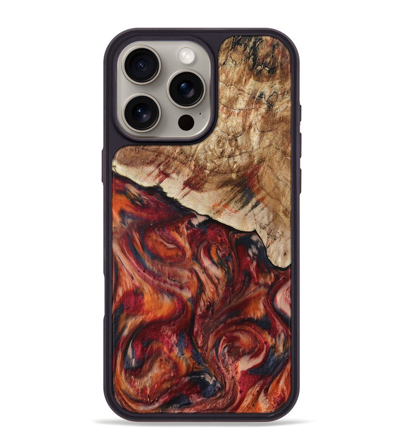 iPhone 16 Pro Max Wood Phone Case - Hilma (Red, 807471)