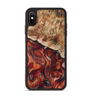 iPhone Xs Max Wood Phone Case - Hilma (Red, 807471)