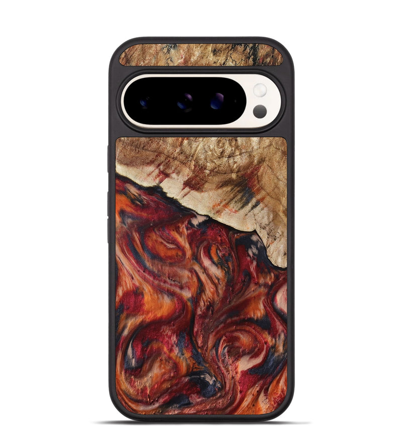 Pixel 9 Pro Wood Phone Case - Hilma (Red, 807471)