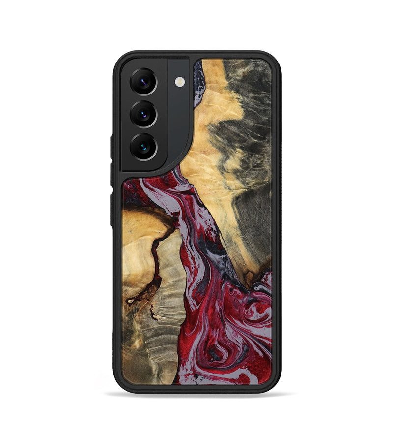 Galaxy S22 Wood Phone Case - Caren (Red, 807472)