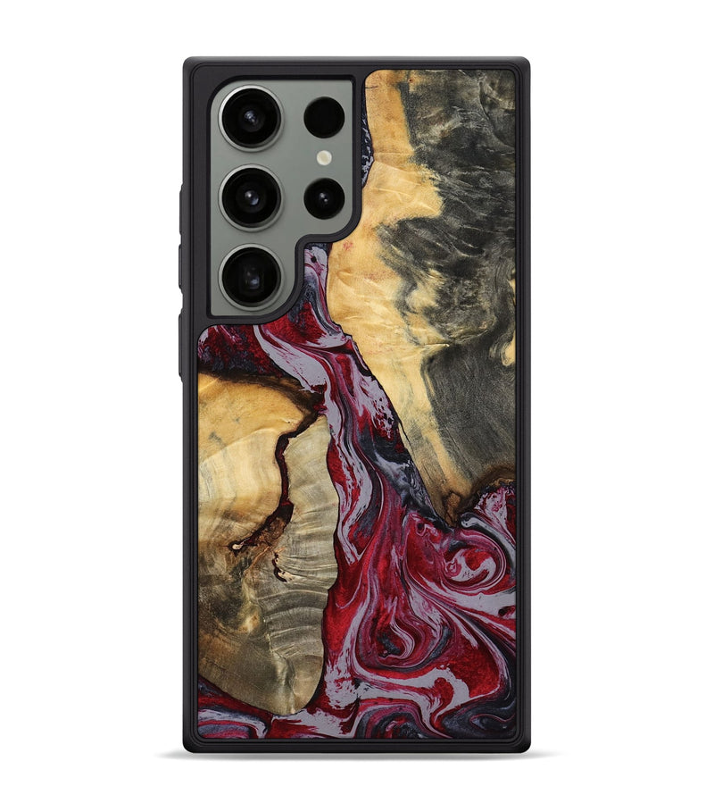 Galaxy S24 Ultra Wood Phone Case - Caren (Red, 807472)