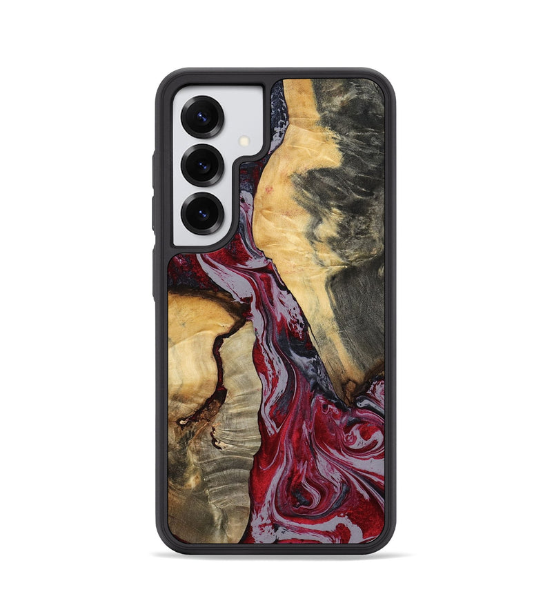Galaxy S25 Wood Phone Case - Caren (Red, 807472)