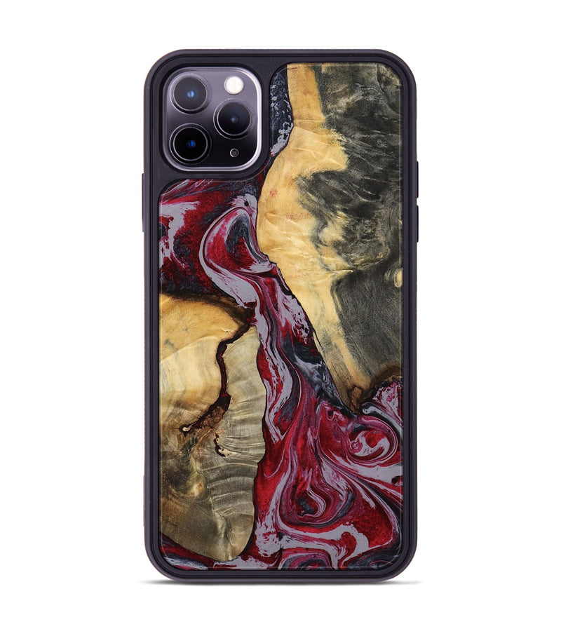 iPhone 11 Pro Max Wood Phone Case - Caren (Red, 807472)