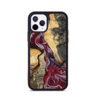 iPhone 11 Pro Wood Phone Case - Caren (Red, 807472)