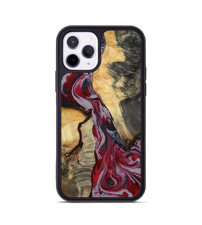 iPhone 11 Pro Wood Phone Case - Caren (Red, 807472)