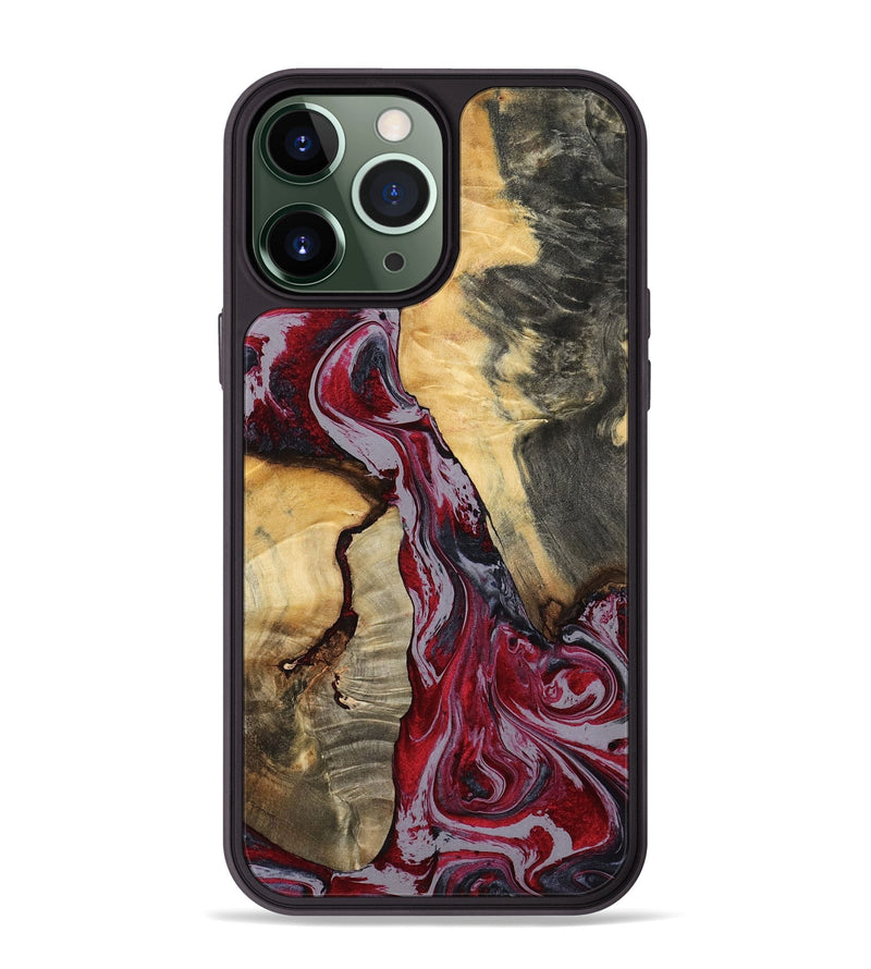 iPhone 13 Pro Max Wood Phone Case - Caren (Red, 807472)