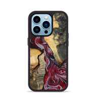iPhone 14 Pro Wood Phone Case - Caren (Red, 807472)