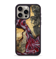 iPhone 15 Pro Max Wood Phone Case - Caren (Red, 807472)