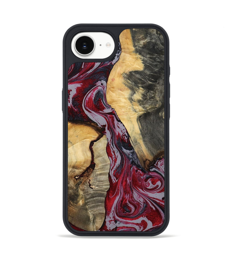 iPhone 16e Wood Phone Case - Caren (Red, 807472)