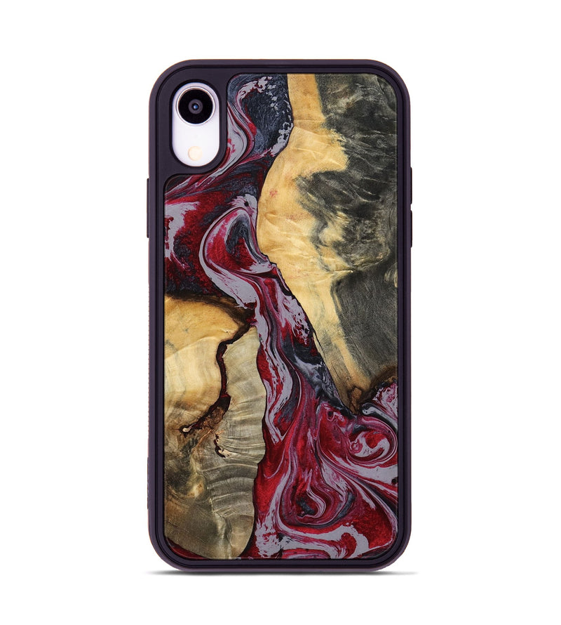 iPhone Xr Wood Phone Case - Caren (Red, 807472)