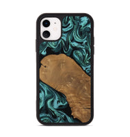 iPhone 11 Wood Phone Case - Esther (Green, 807473)