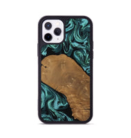iPhone 11 Pro Wood Phone Case - Esther (Green, 807473)
