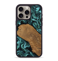 iPhone 15 Pro Max Wood Phone Case - Esther (Green, 807473)