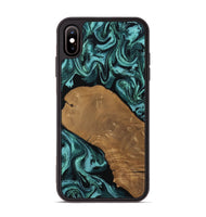 iPhone Xs Max Wood Phone Case - Esther (Green, 807473)