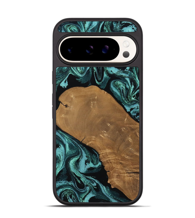 Pixel 9 Pro Wood Phone Case - Esther (Green, 807473)