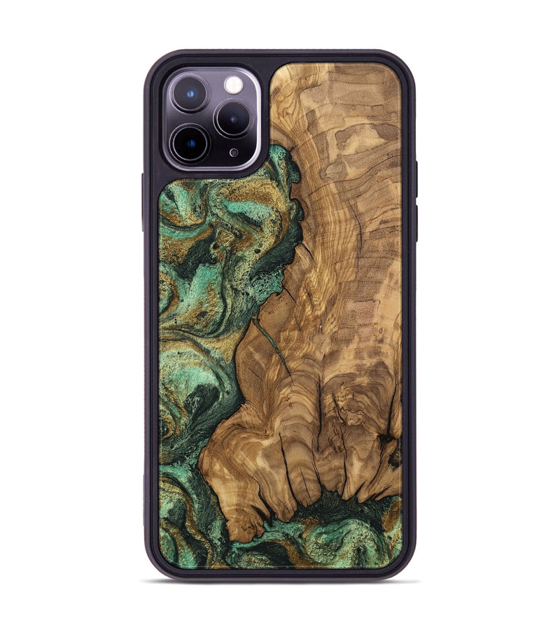 iPhone 11 Pro Max Wood Phone Case - Rupert (Green, 807474)