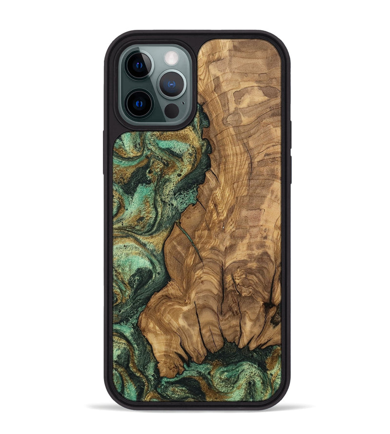 iPhone 12 Pro Max Wood Phone Case - Rupert (Green, 807474)
