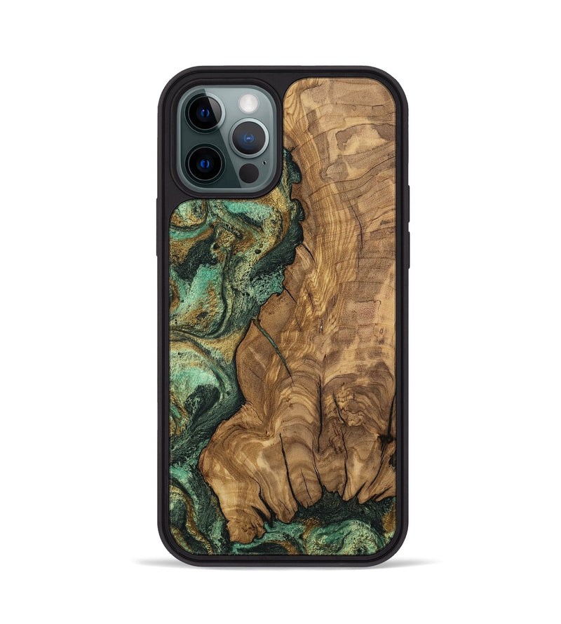 iPhone 12 Pro Wood Phone Case - Rupert (Green, 807474)