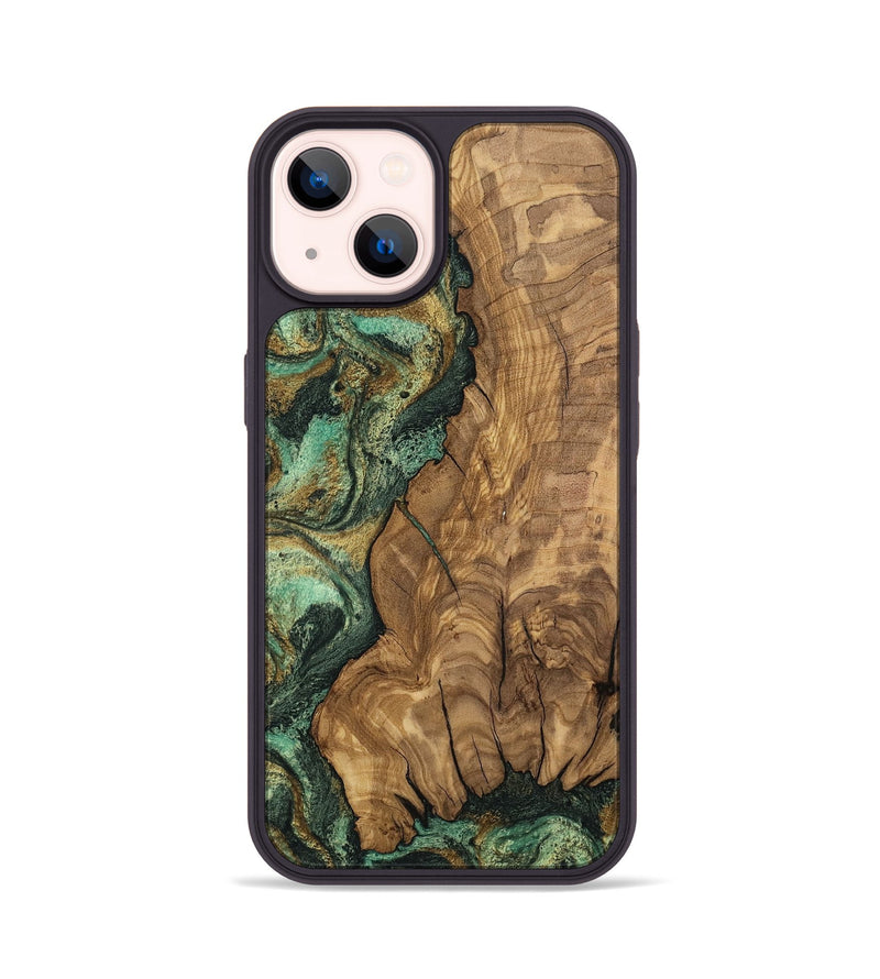 iPhone 14 Wood Phone Case - Rupert (Green, 807474)