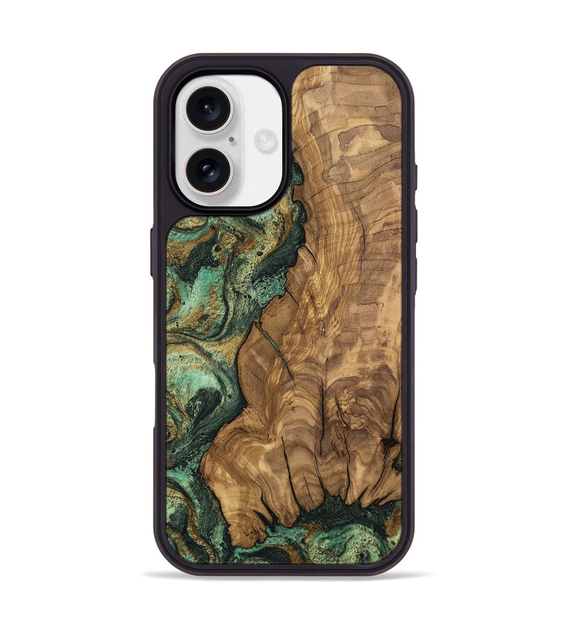 iPhone 17 Wood Phone Case - Rupert (Green, 807474)