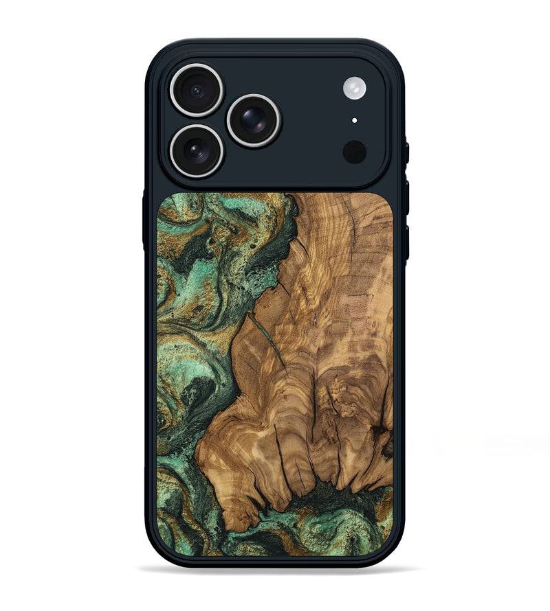 iPhone 17 Pro Max Wood Phone Case - Rupert (Green, 807474)