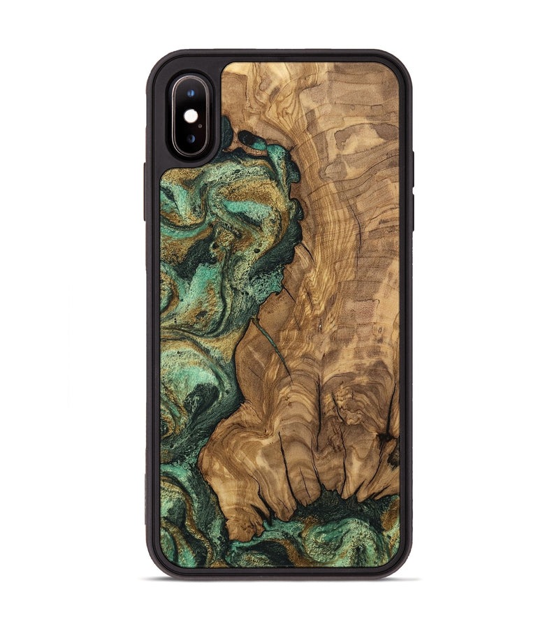 iPhone Xs Max Wood Phone Case - Rupert (Green, 807474)