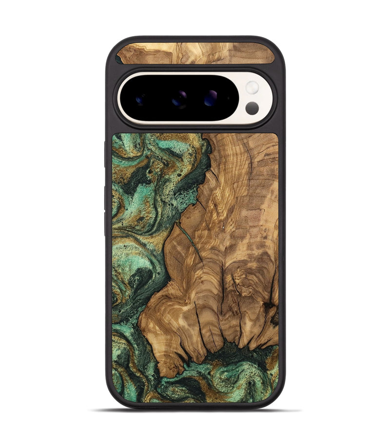 Pixel 9 Pro Wood Phone Case - Rupert (Green, 807474)