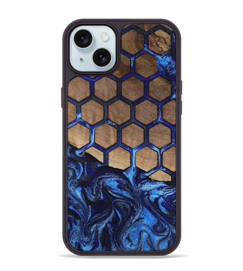 iPhone 15 Plus Wood Phone Case - Saanvi (Pattern, 807477)