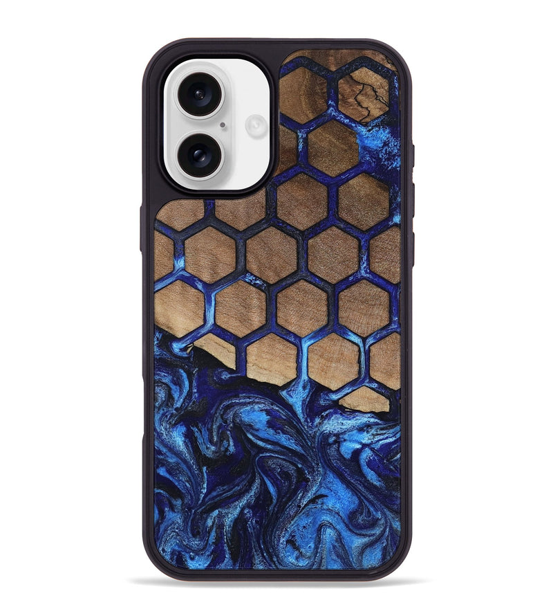 iPhone 16 Plus Wood Phone Case - Saanvi (Pattern, 807477)