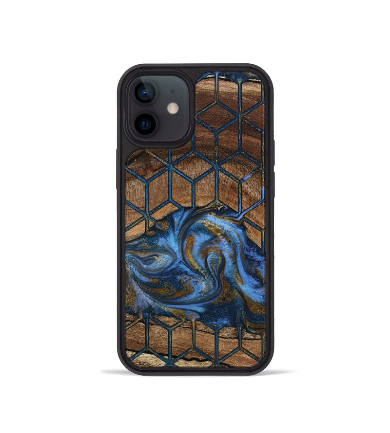 iPhone 12 mini Wood Phone Case - Mona (Pattern, 807481)