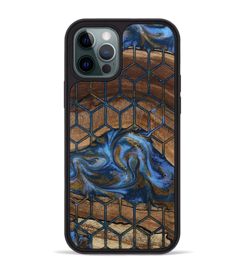 iPhone 12 Pro Max Wood Phone Case - Mona (Pattern, 807481)