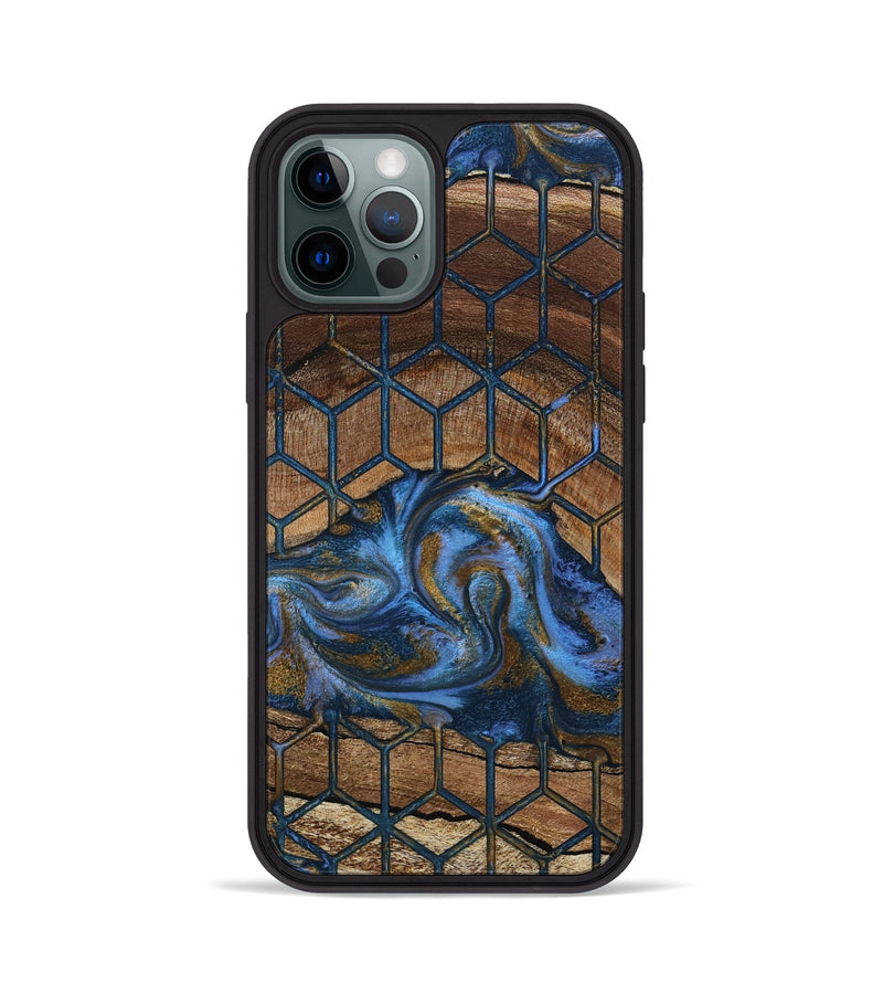 iPhone 12 Pro Wood Phone Case - Mona (Pattern, 807481)