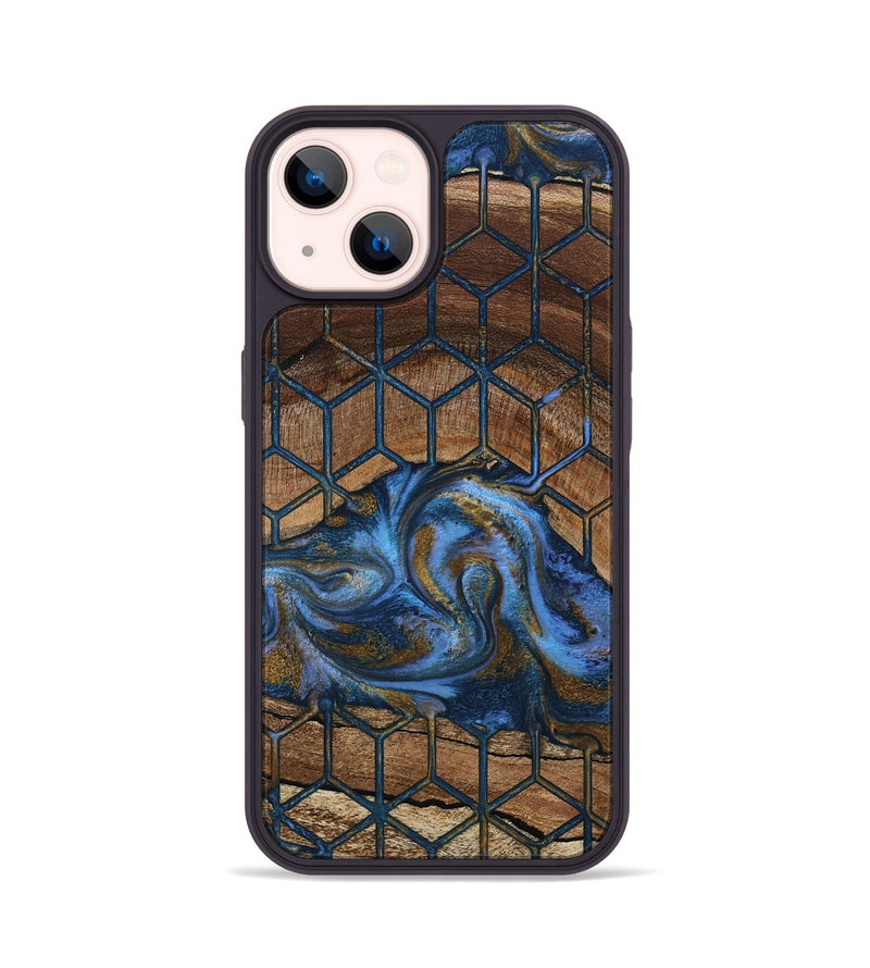 iPhone 14 Wood Phone Case - Mona (Pattern, 807481)