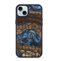 iPhone 15 Plus Wood Phone Case - Mona (Pattern, 807481)