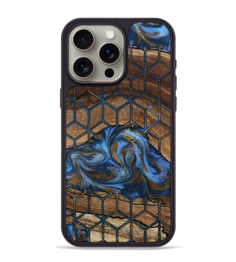 iPhone 15 Pro Max Wood Phone Case - Mona (Pattern, 807481)