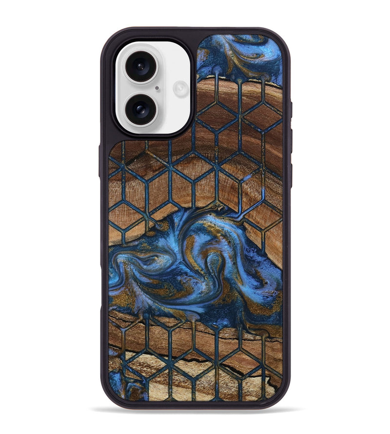 iPhone 16 Plus Wood Phone Case - Mona (Pattern, 807481)
