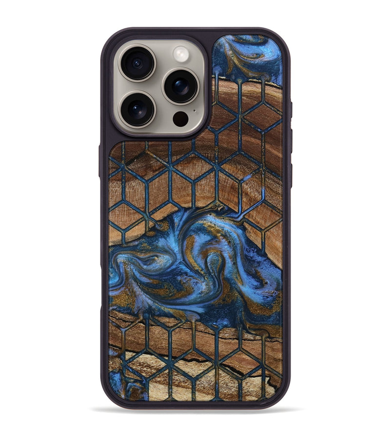 iPhone 16 Pro Max Wood Phone Case - Mona (Pattern, 807481)