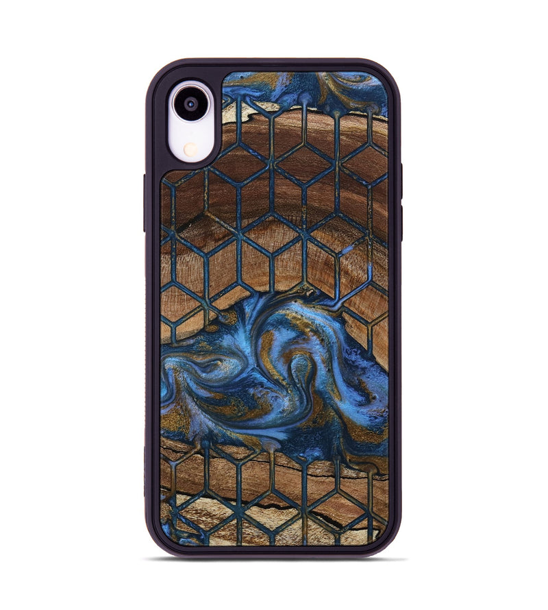 iPhone Xr Wood Phone Case - Mona (Pattern, 807481)