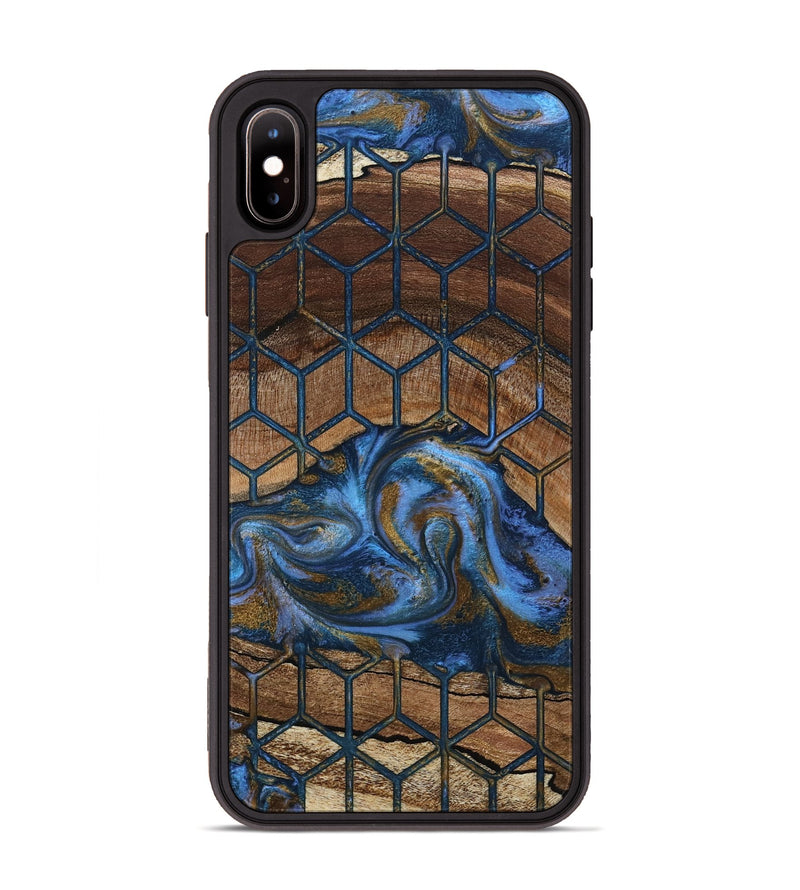 iPhone Xs Max Wood Phone Case - Mona (Pattern, 807481)