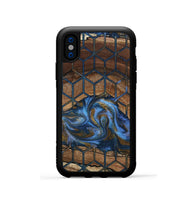 iPhone Xs Wood Phone Case - Mona (Pattern, 807481)