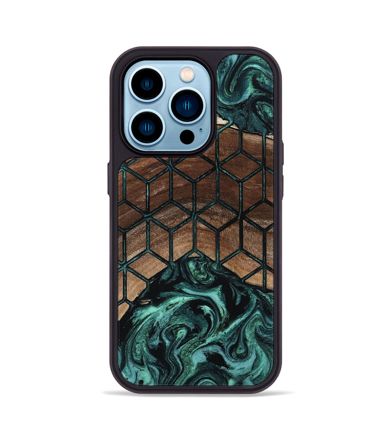 iPhone 14 Pro Wood Phone Case - Daja (Pattern, 807482)
