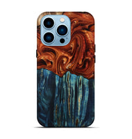 iPhone 14 Pro Wood Live Edge Phone Case - Briar (Red, 807493)